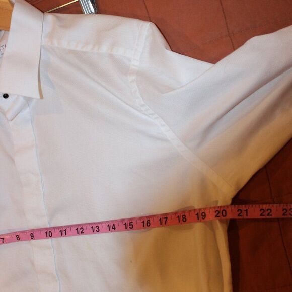 Eton White 100% Cotton Classic Button-Up Shirt Men’s 44  17.5 - Picture 9 of 10